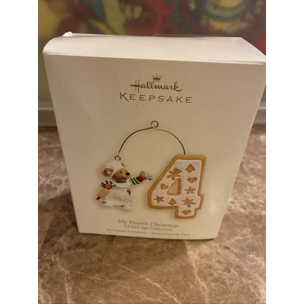 Hallmark Keepsake Ornament 2008 My Fourth Christmas Childs Age Collection & Box - Picture 6 of 10